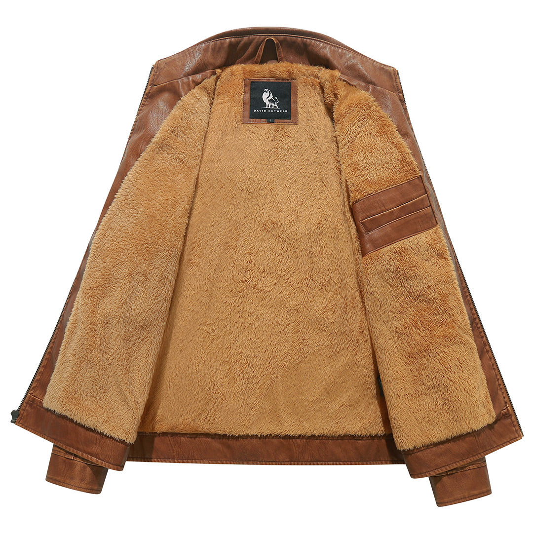 Giacca Biker in Fleece