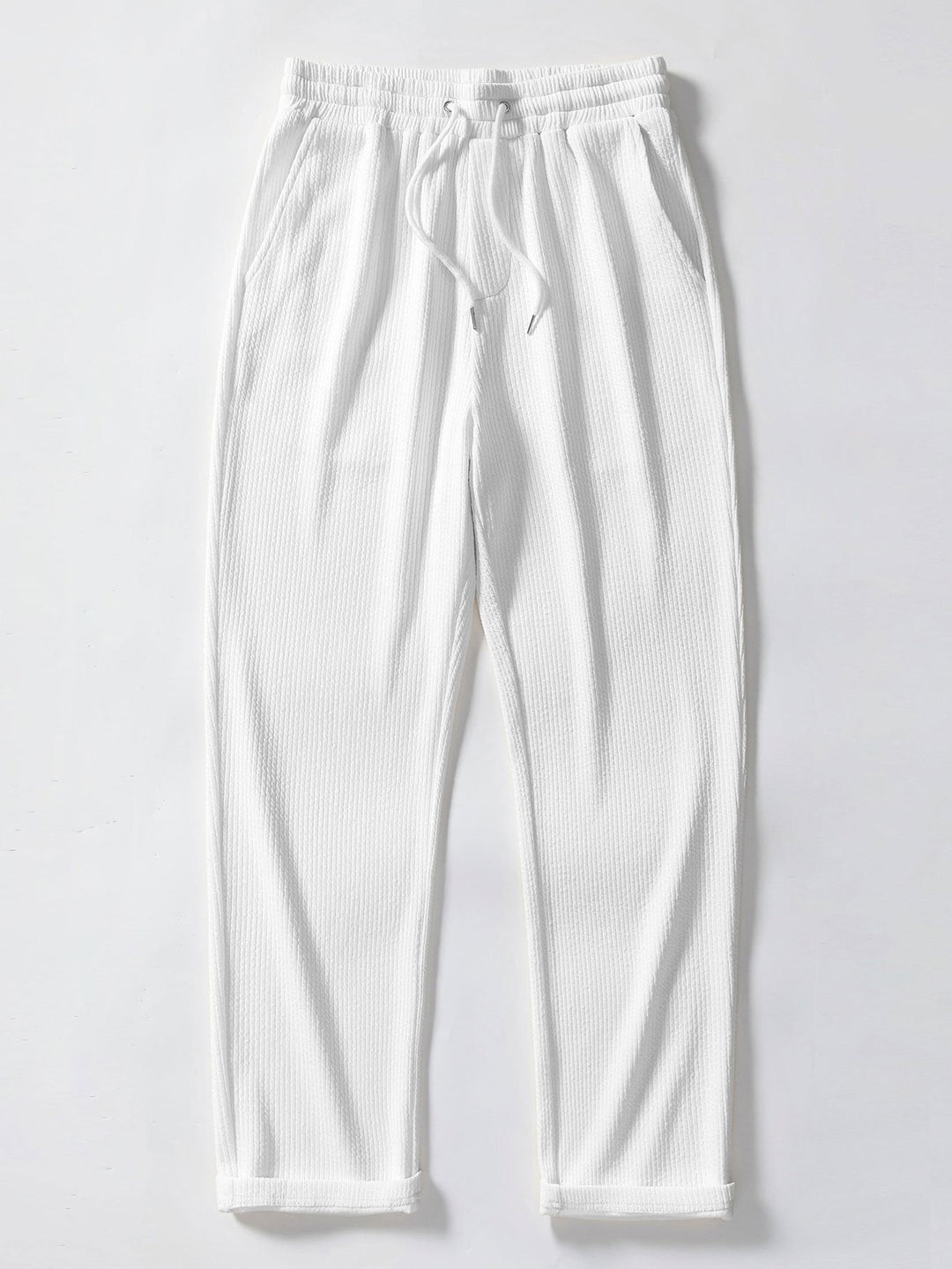 Camicia a righe a maniche lunghe, taglio muscolare, con bottoni & pantaloni a righe a gamba dritta