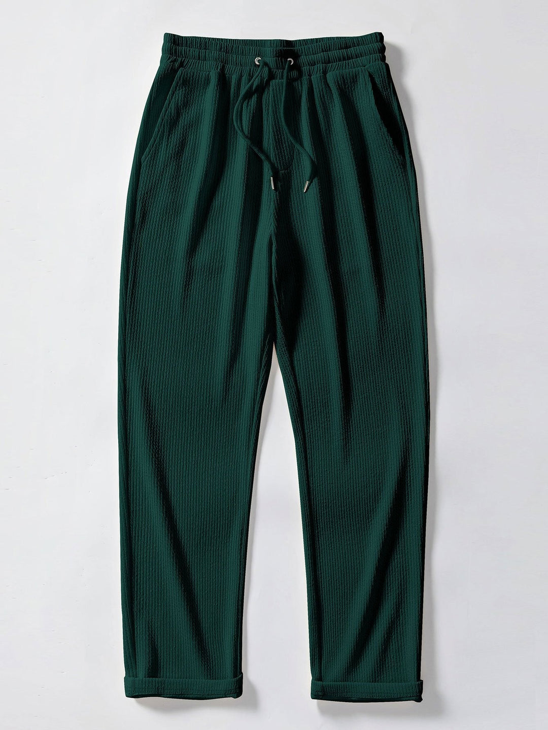 Camicia a righe a maniche lunghe, taglio muscolare, con bottoni & pantaloni a righe a gamba dritta